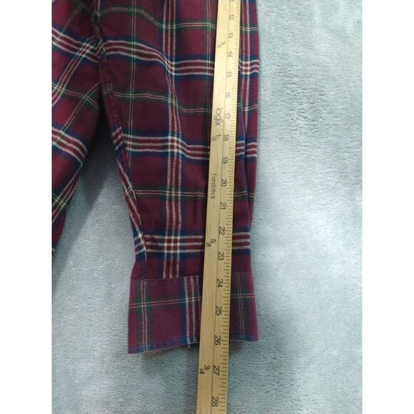 Brooks Brothers Shirt Mens XL Red Plaid Flannel Cotton Button Down Regent - Picture 6 of 9
